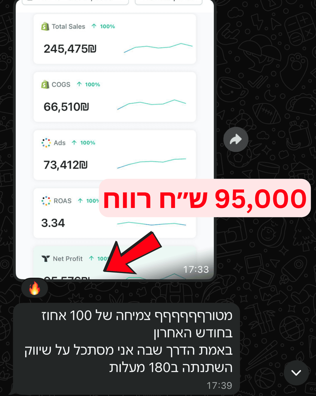 צילום מסך · יונתן · 95,000 ש״ח רווח
